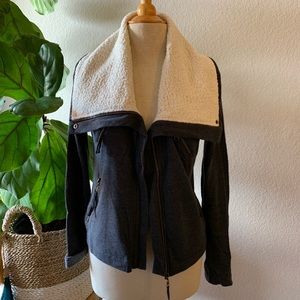 Women’s Billabong Fleece Moto Jacket - Size M